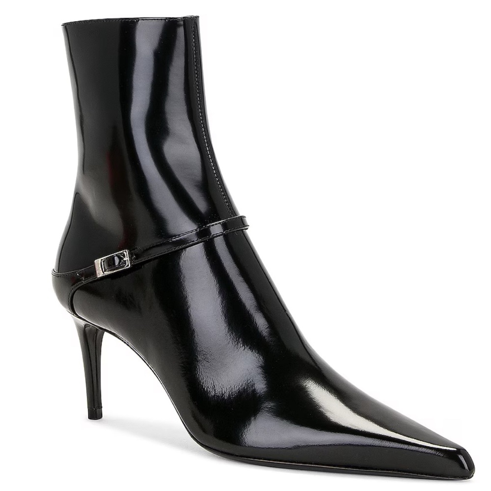 Saint Laurent Vendome 70mm Ankle Boots with Buckle